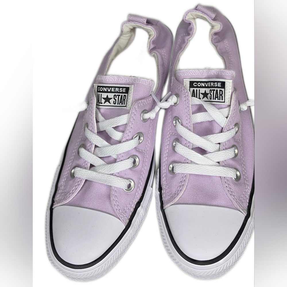 Women's  Converse Sneakers, Pink, Elasticized Back Upper, New With Box Size 7 - Picture 2 of 8